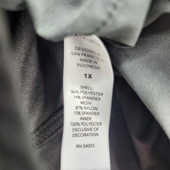 Athleta Mesh Racer Run Camo Mid Rise Stretch Lightweight Shorts 4" Size 1X - Picture 4 of 5